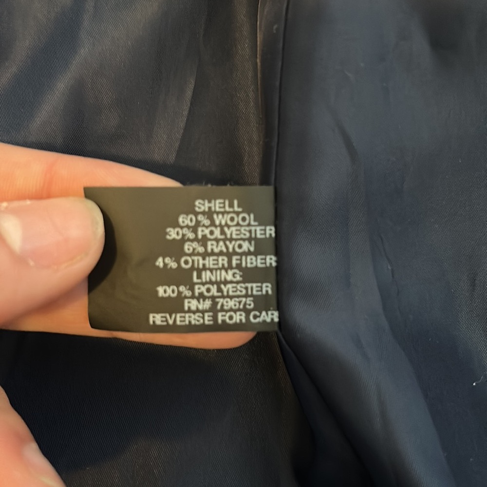 Michael Kors Navy pea coat - Picture 6 of 11